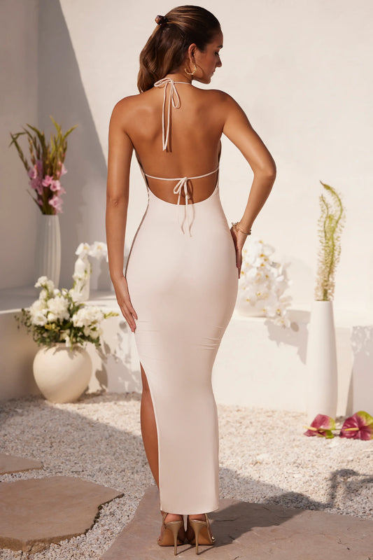 Vestido Aura Sahara Largo Blanco