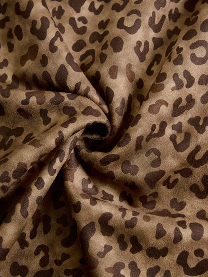 Chaqueta Ante Estampado Leopardo Vintage