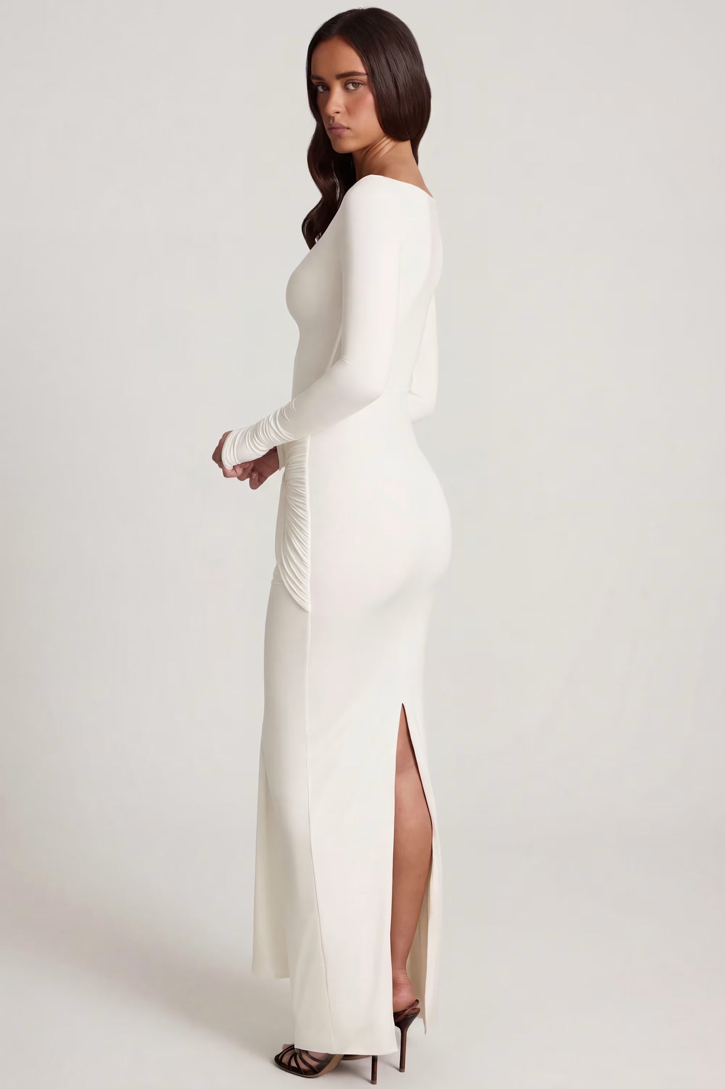 Vestido Celestia drapeado – Lujo silencioso