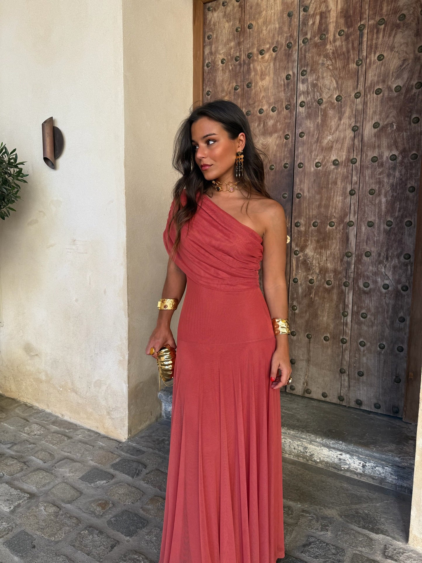 Vestido Toledo Terracota - Edición Mediterránea