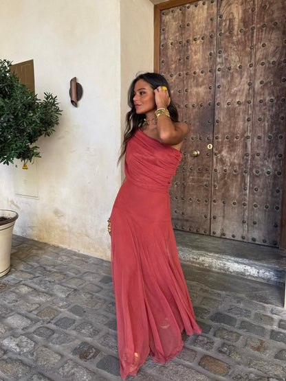 Vestido Toledo Terracota - Edición Mediterránea