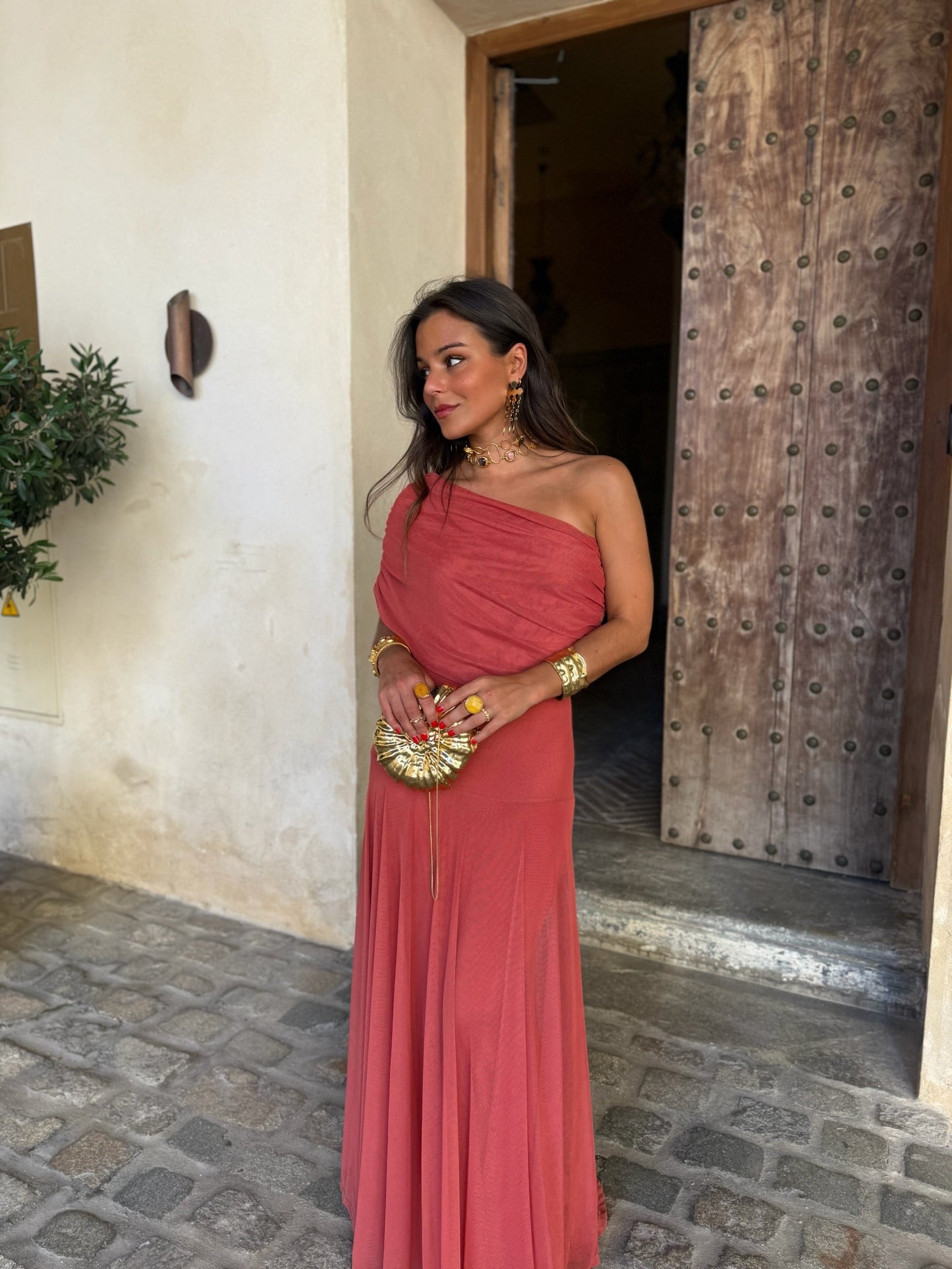 Vestido Toledo Terracota - Edición Mediterránea