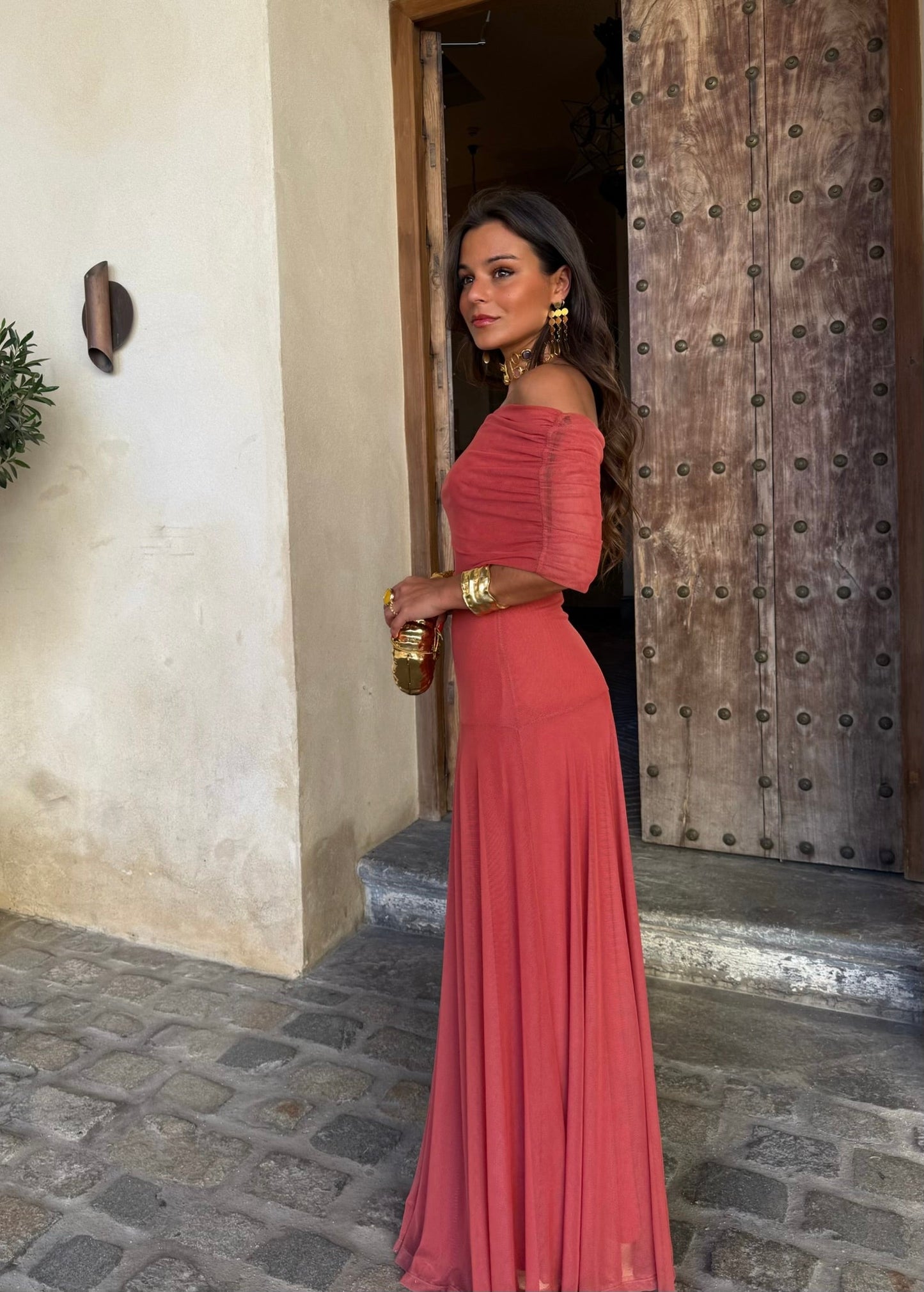 Vestido Toledo Terracota - Edición Mediterránea