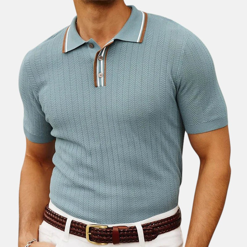 Raúl | Polo con Cuello Rayado
