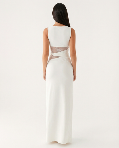 Vestido Lace Illusion Maxi