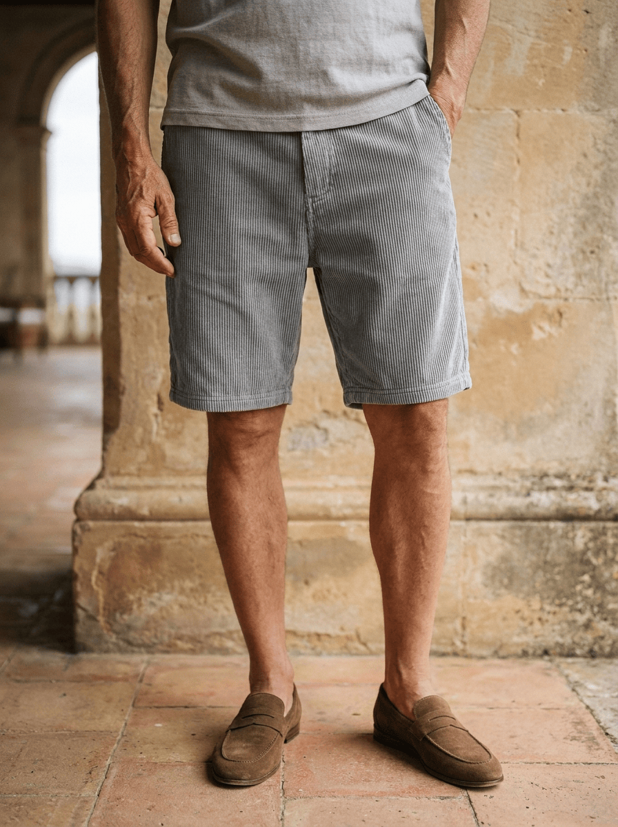 Matteo | Pantalón Corto de Pana Premium