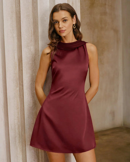 Vestido Mini Azul Celine